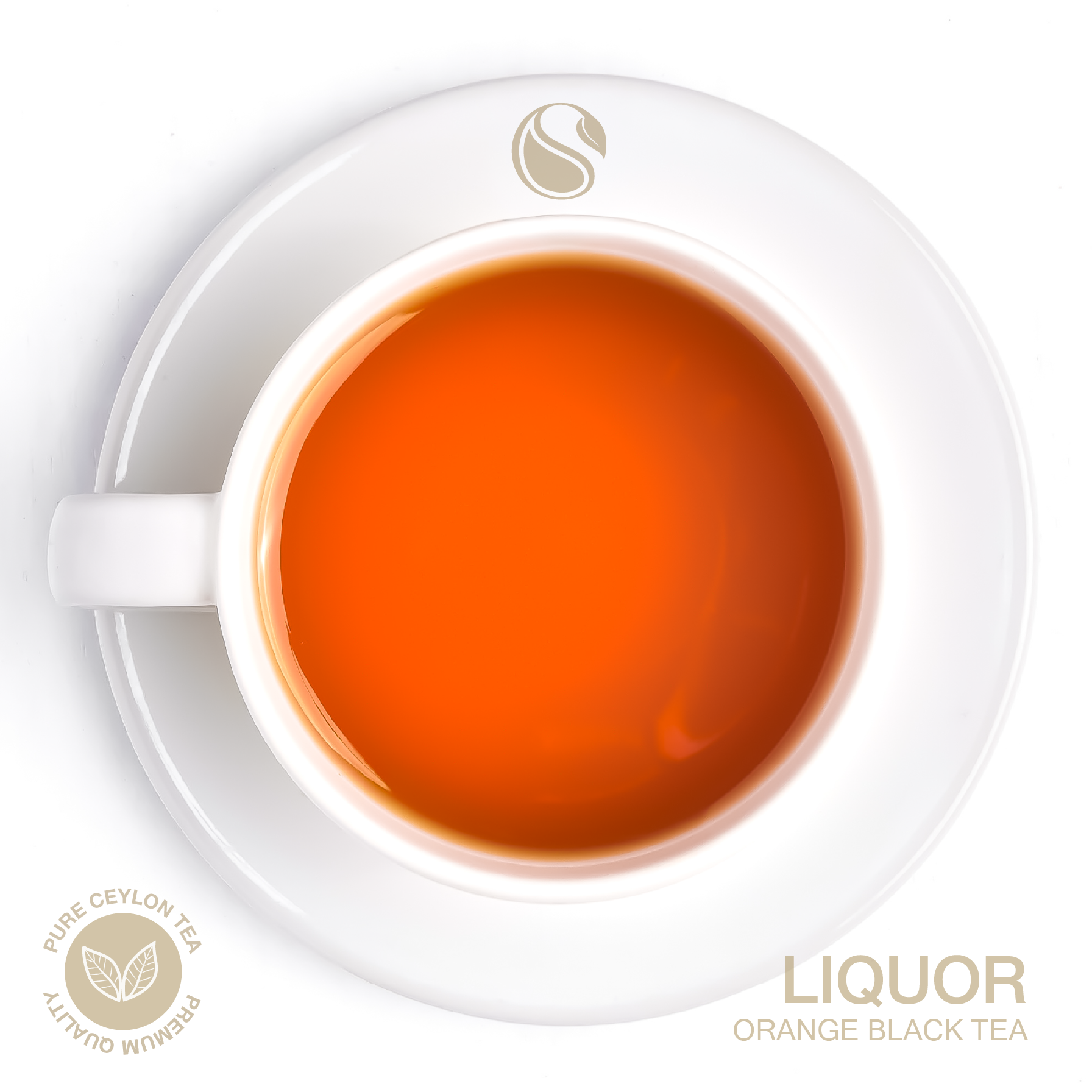 Orange Black brewed tea liquor