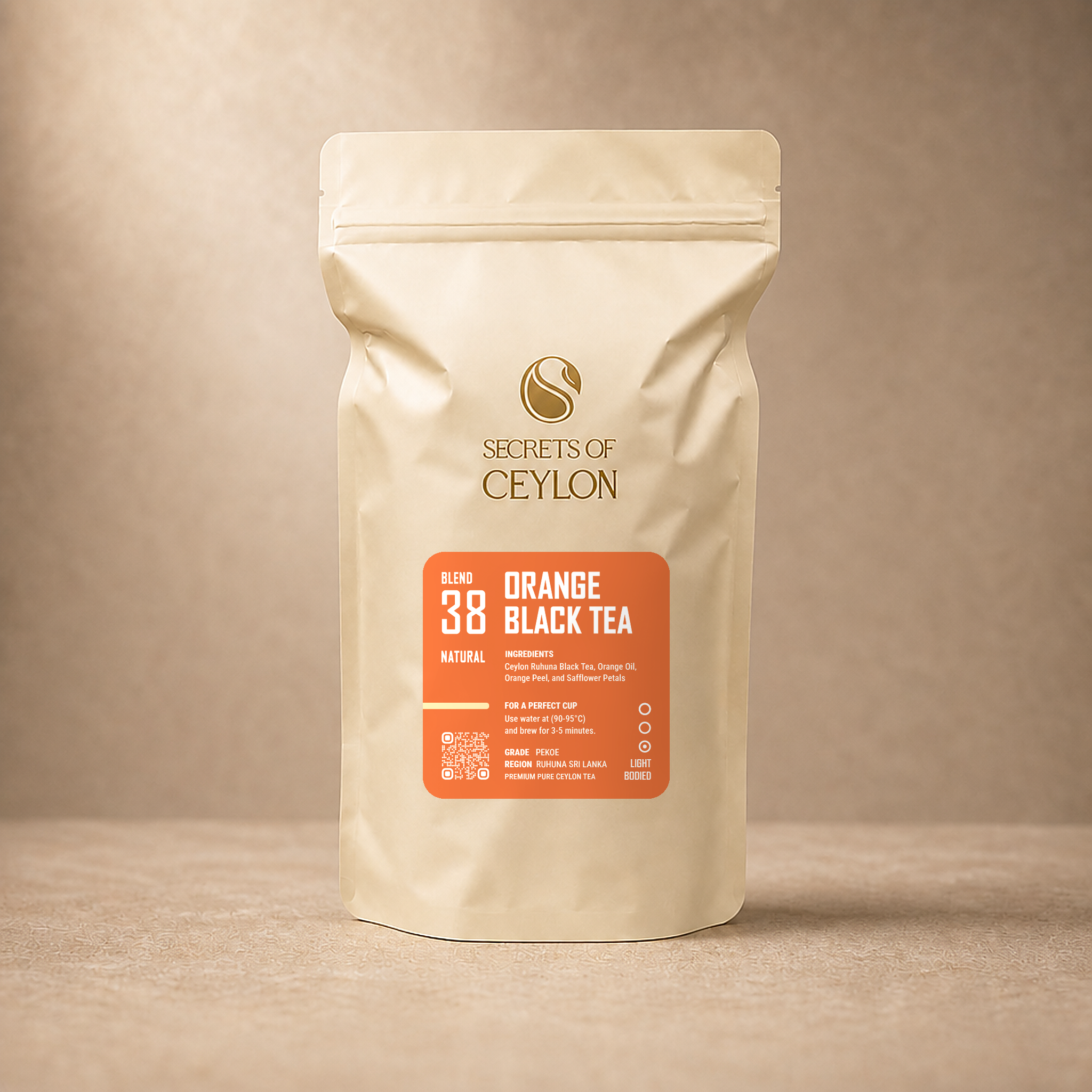 Orange Black PEKOE Uva Wholesale loose tea pack
