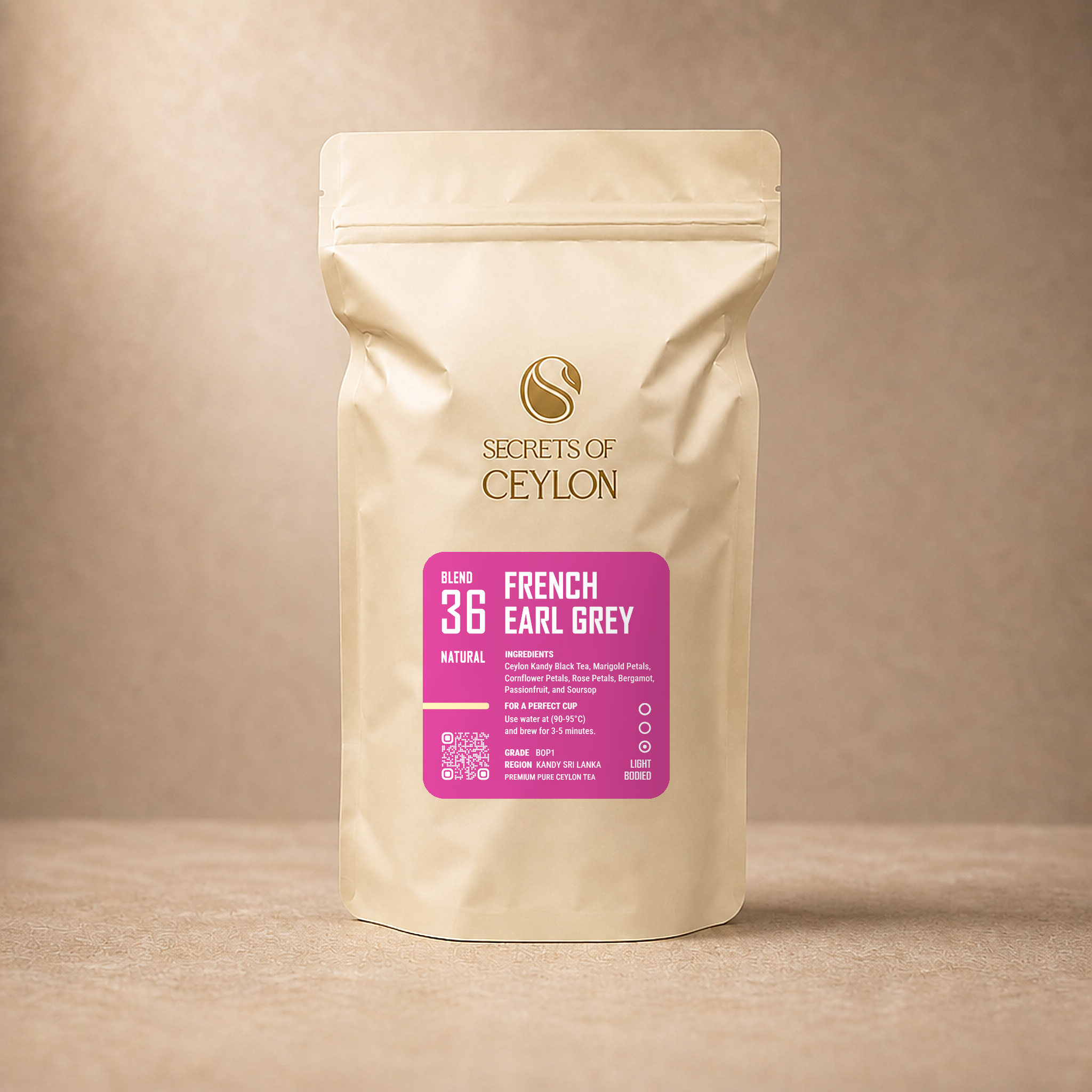 French Earl Grey BOP1 Kandy Wholesale loose tea pack